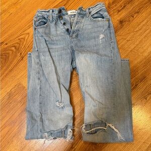 pistola Light Blue High-Rise Distressed Jeans